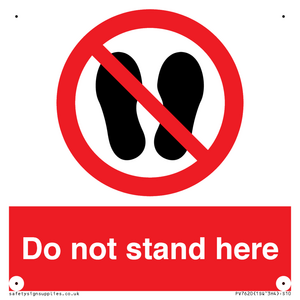 Do not stand here